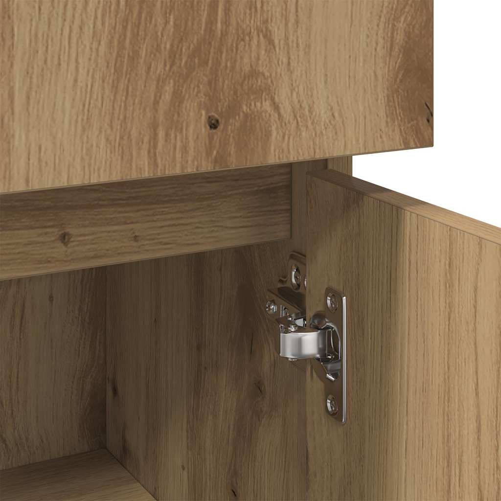 Baderomsskap artisan eik 30x30x95 cm konstruert tre