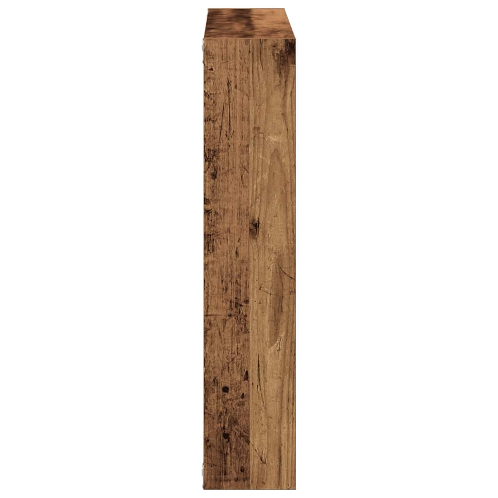Vegghylle gammelt tre 90x16x78 cm konstruert tre