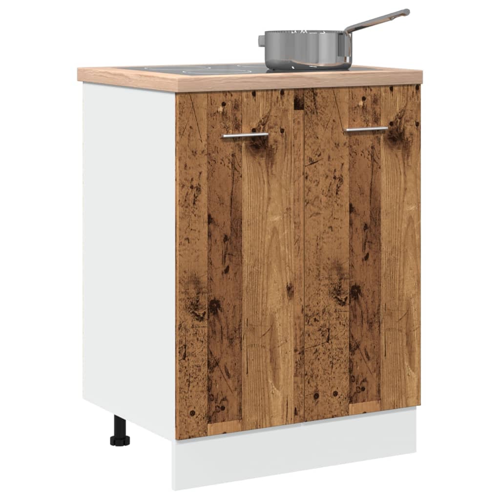 Bunnskap "Lyon" gammelt tre 60x46x81,5 cm konstruert tre