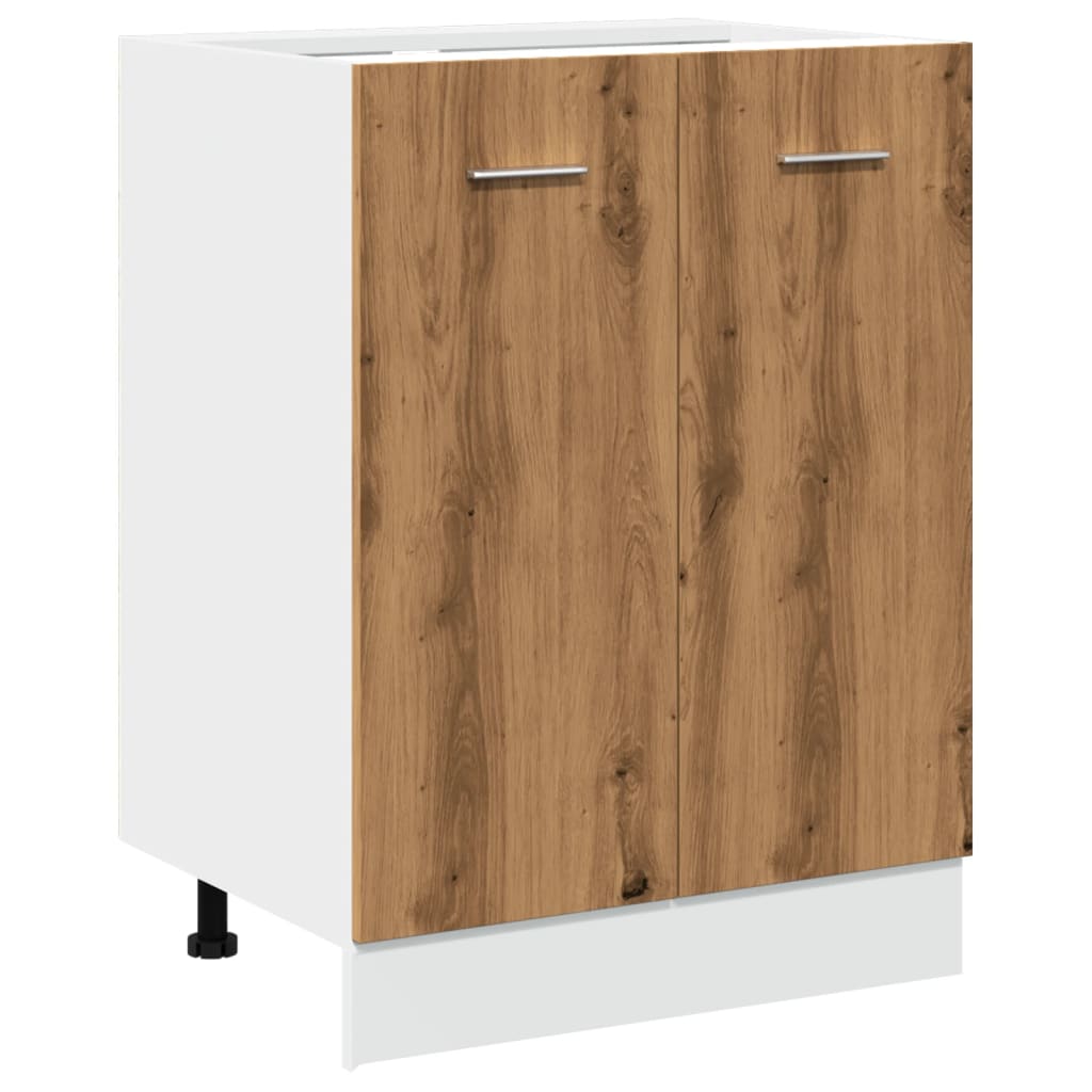 Bunnskap "Lyon" artisan eik 60x46x81,5 cm konstruert tre