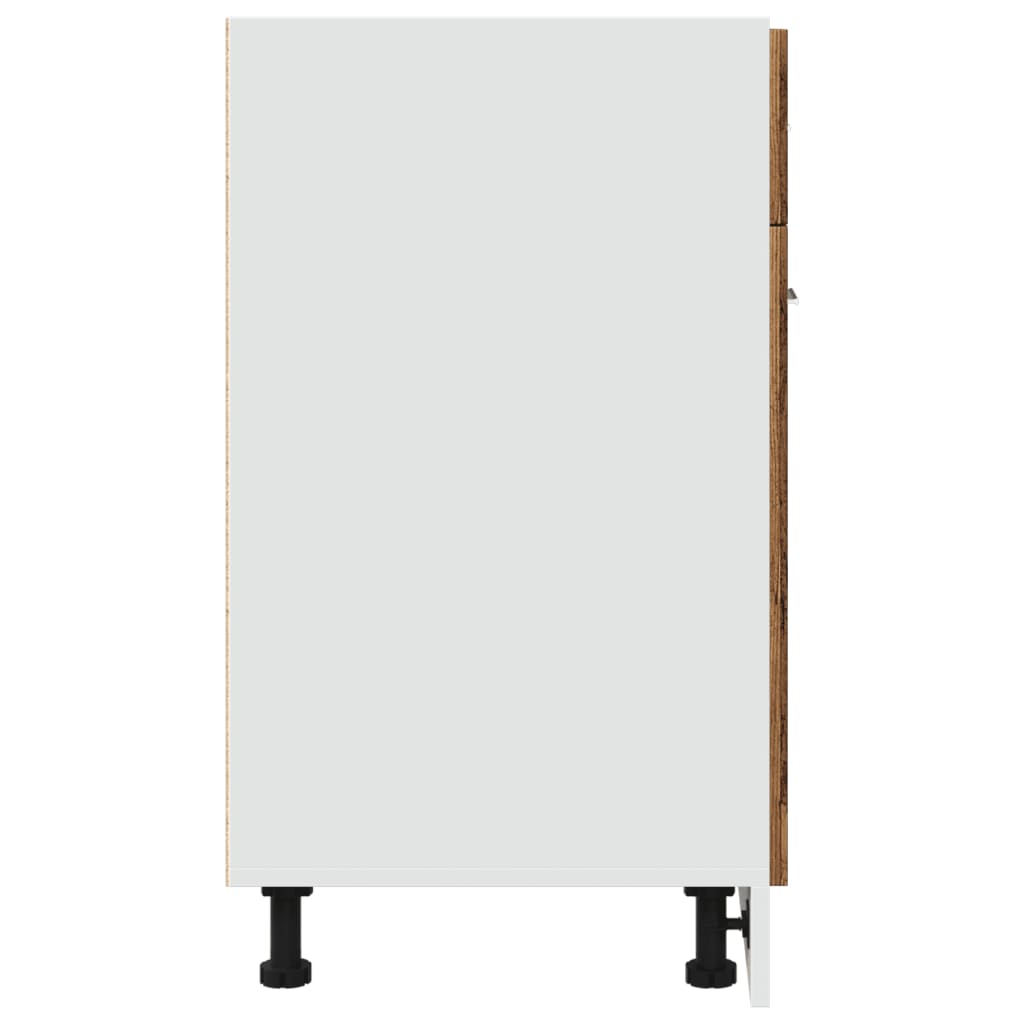 Bunnskap med skuff "Lyon" gammelt tre 60x46x81,5 cm