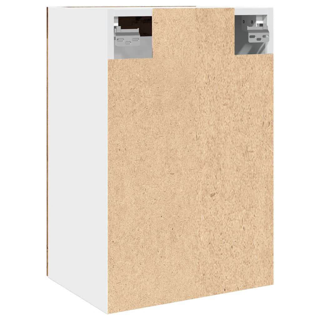 Hengende skap glass "Lyon" gammelt tre 40x31x60 cm