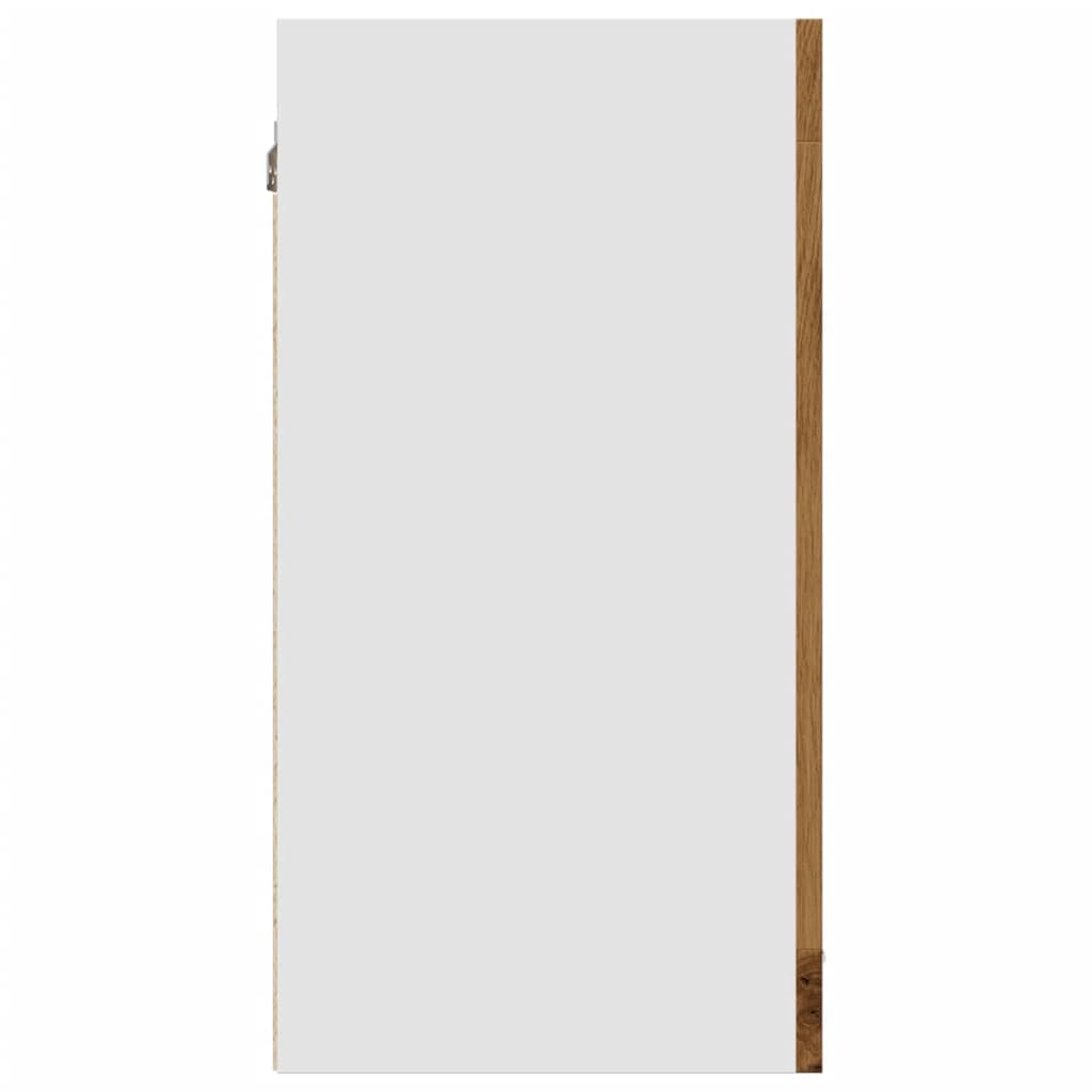 Hengende skap glass "Lyon" artisan eik 40x31x60 cm