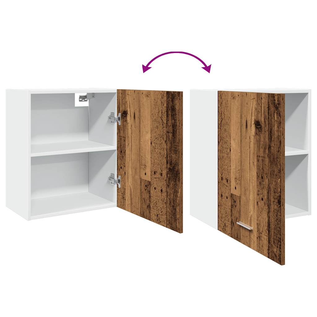 Hengende skap "Lyon" gammelt tre 50x31x60 cm konstruert tre