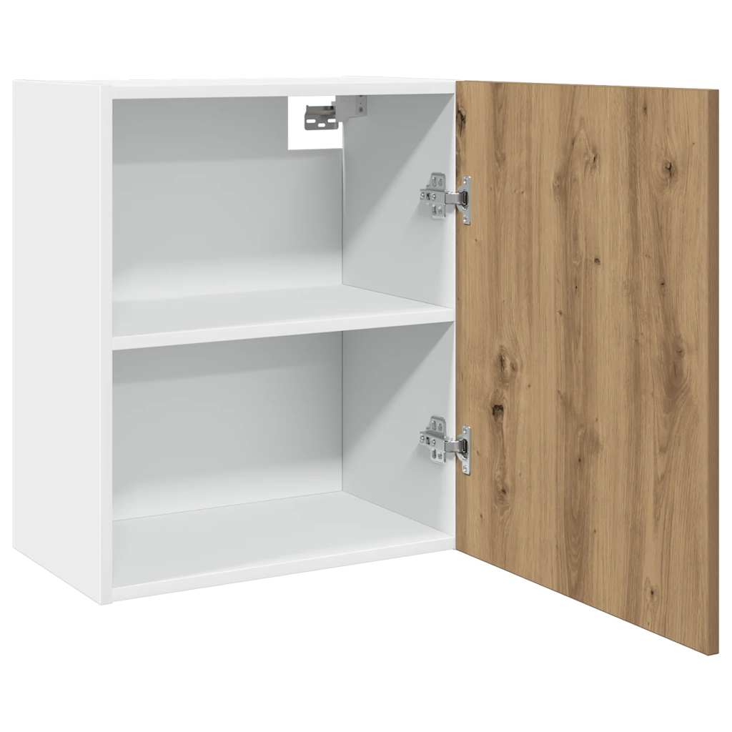 Vegghengt skap "Lyon" artisan eik 50x31x60 cm konstruert tre