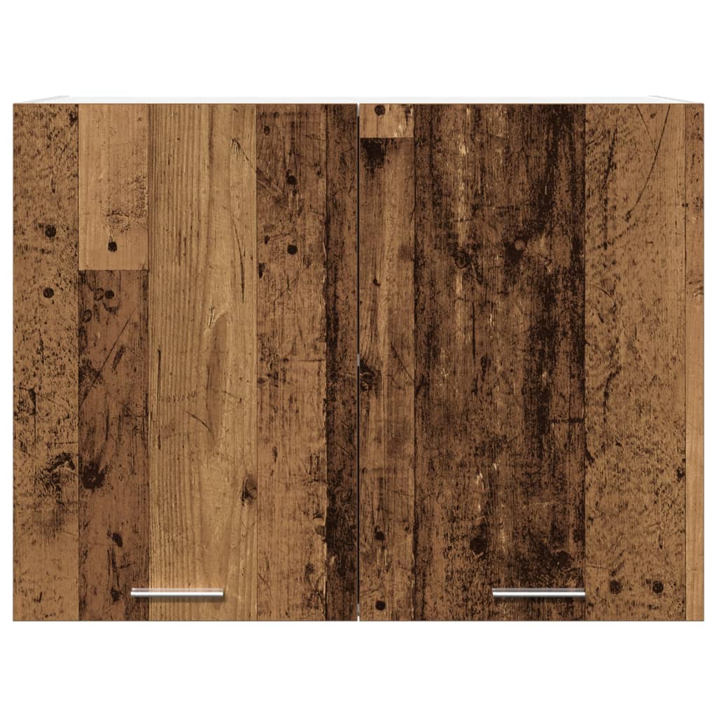 Hengende skap "Lyon" gammelt tre 80x31x60 cm konstruert tre