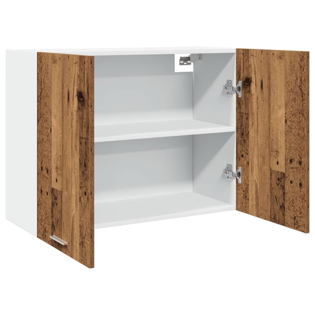 Hengende skap "Lyon" gammelt tre 80x31x60 cm konstruert tre
