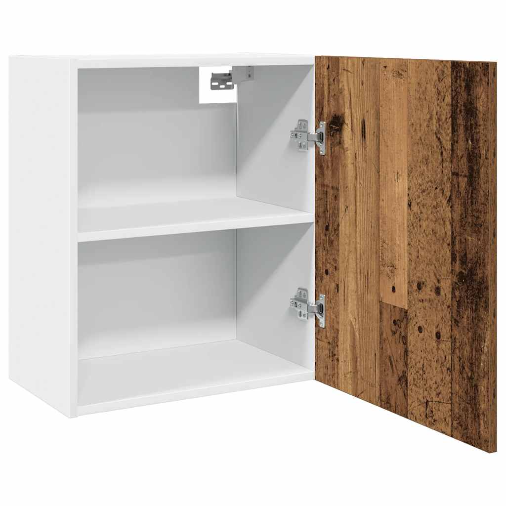 Hengende skap "Lyon" 2 stk gammelt tre 50x31x60 cm