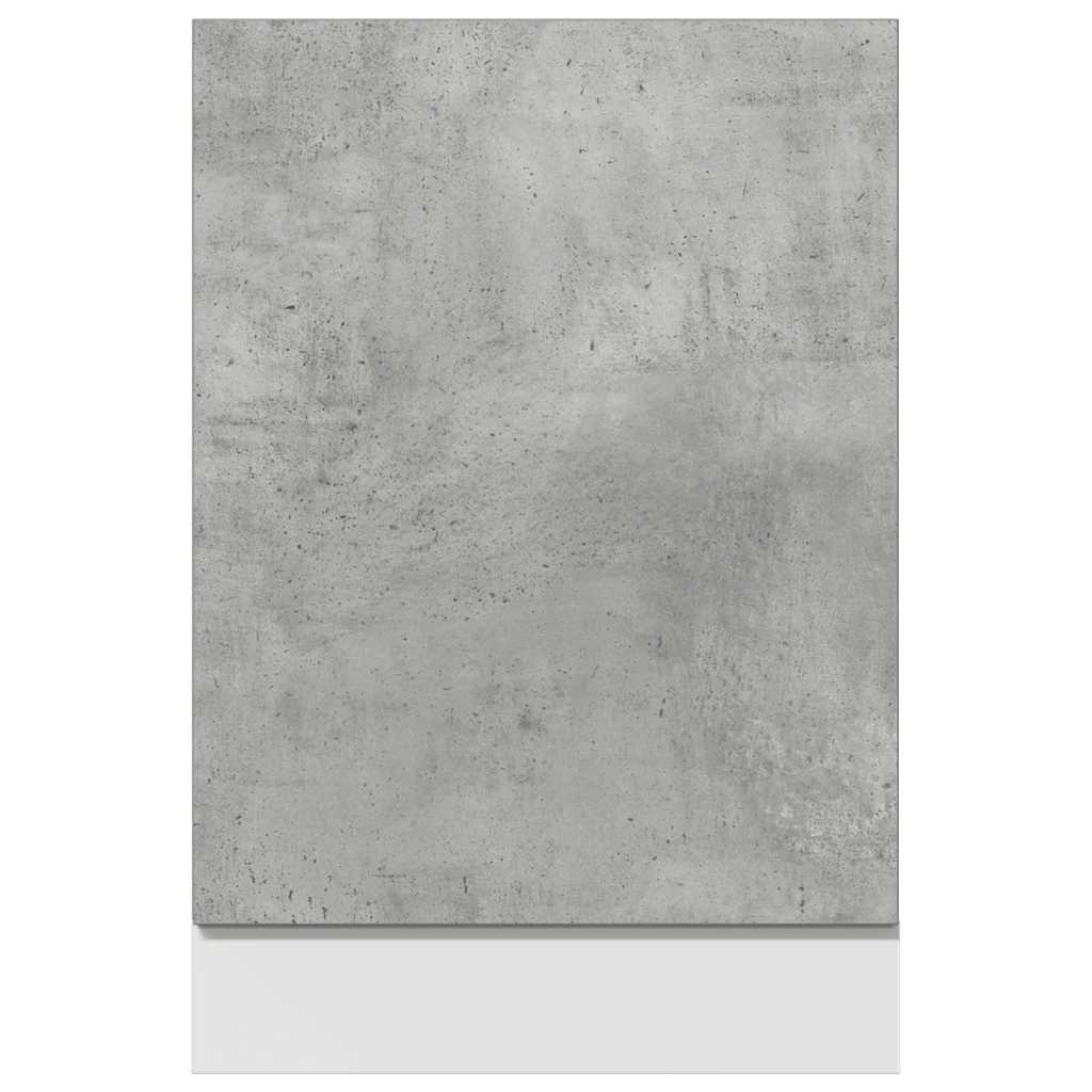 Oppvaskmaskinspanel "Lyon" betonggrå 45x3x67 cm