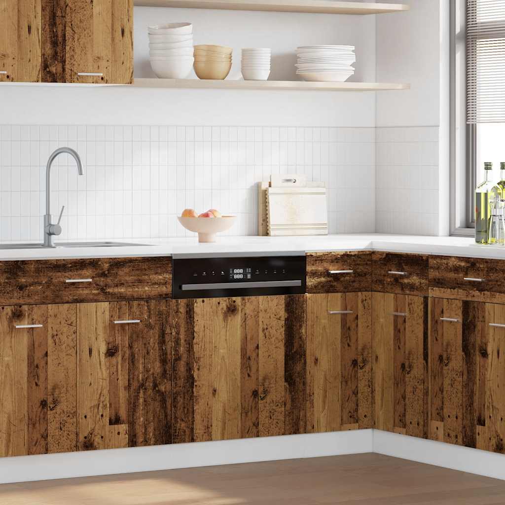 Oppvaskmaskinspanel "Lyon" gammelt tre 45x3x67 cm