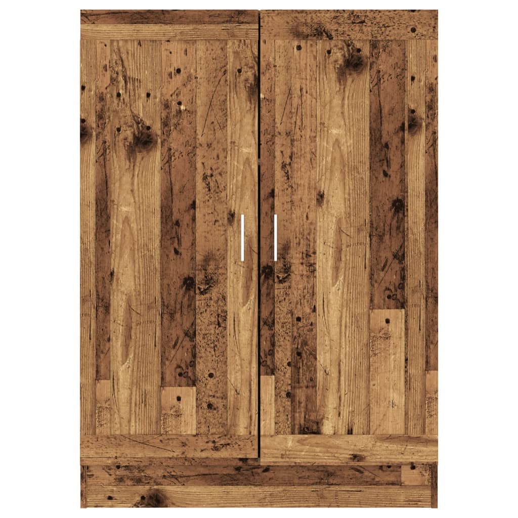 Bokhylle gammelt tre 82,5x30,5x115 cm konstruert tre