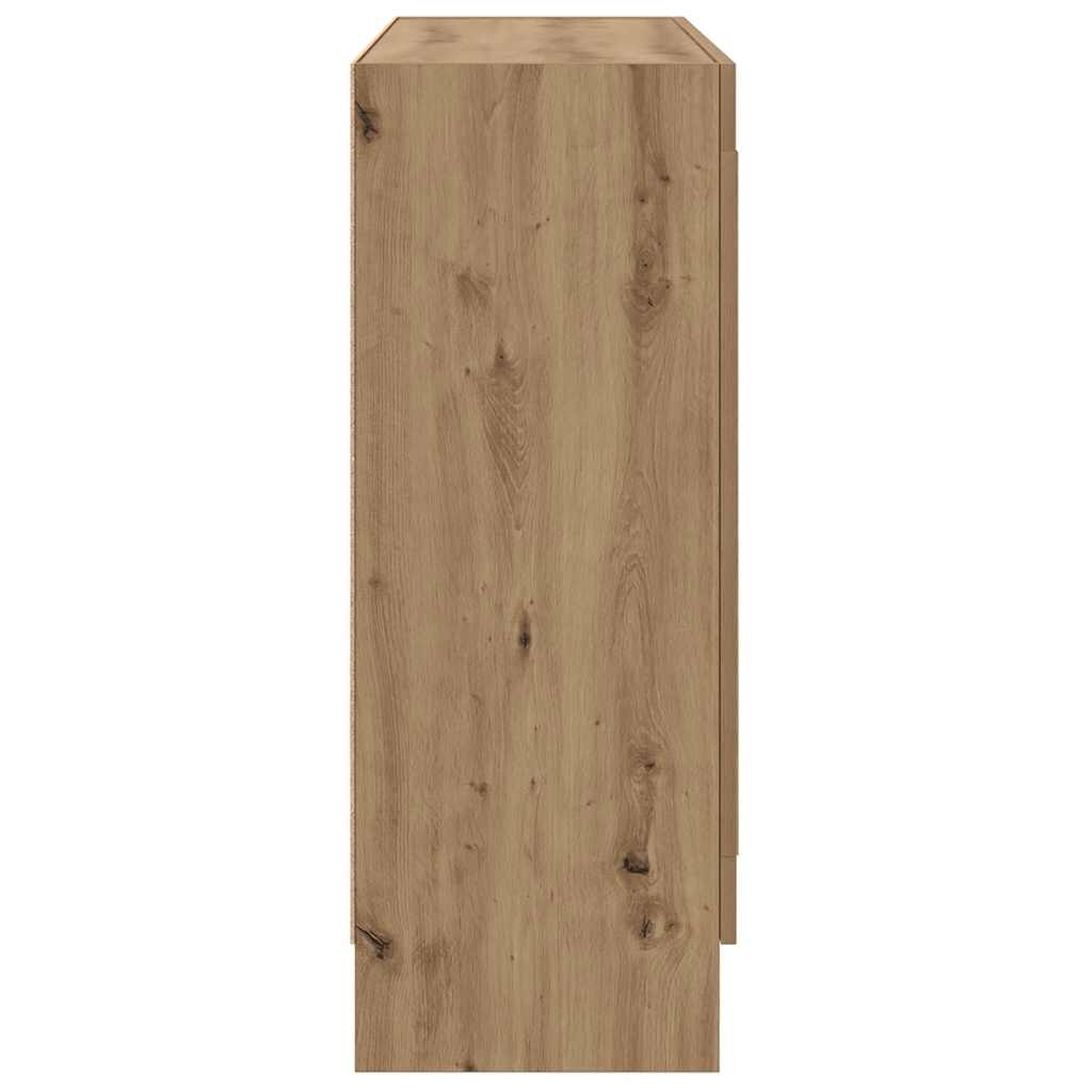 Bokhylle artisan eik 82,5x30,5x80 cm konstruert tre