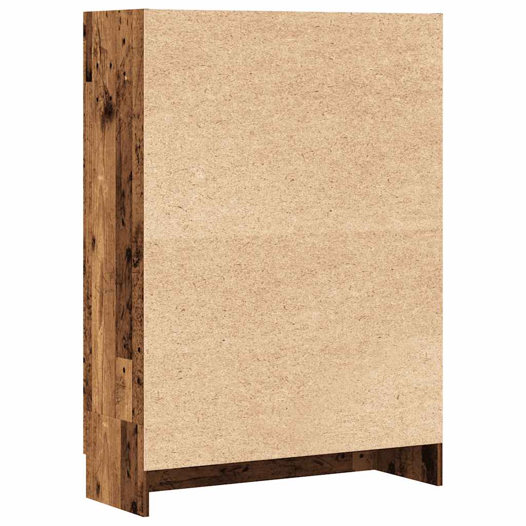 Bokhylle gammelt tre 82,5x30,5x115 cm konstruert tre