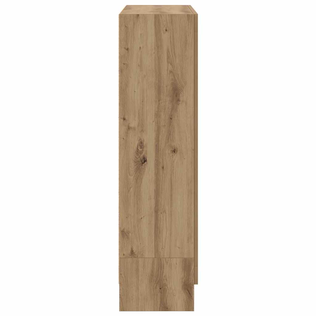 Bokhylle artisan eik 82,5x30,5x115 cm konstruert tre
