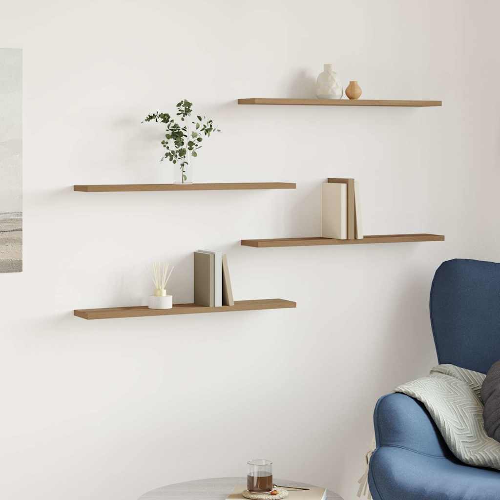 Hylleplater 4 stk artisan eik 60x10x1,5 cm konstruert tre