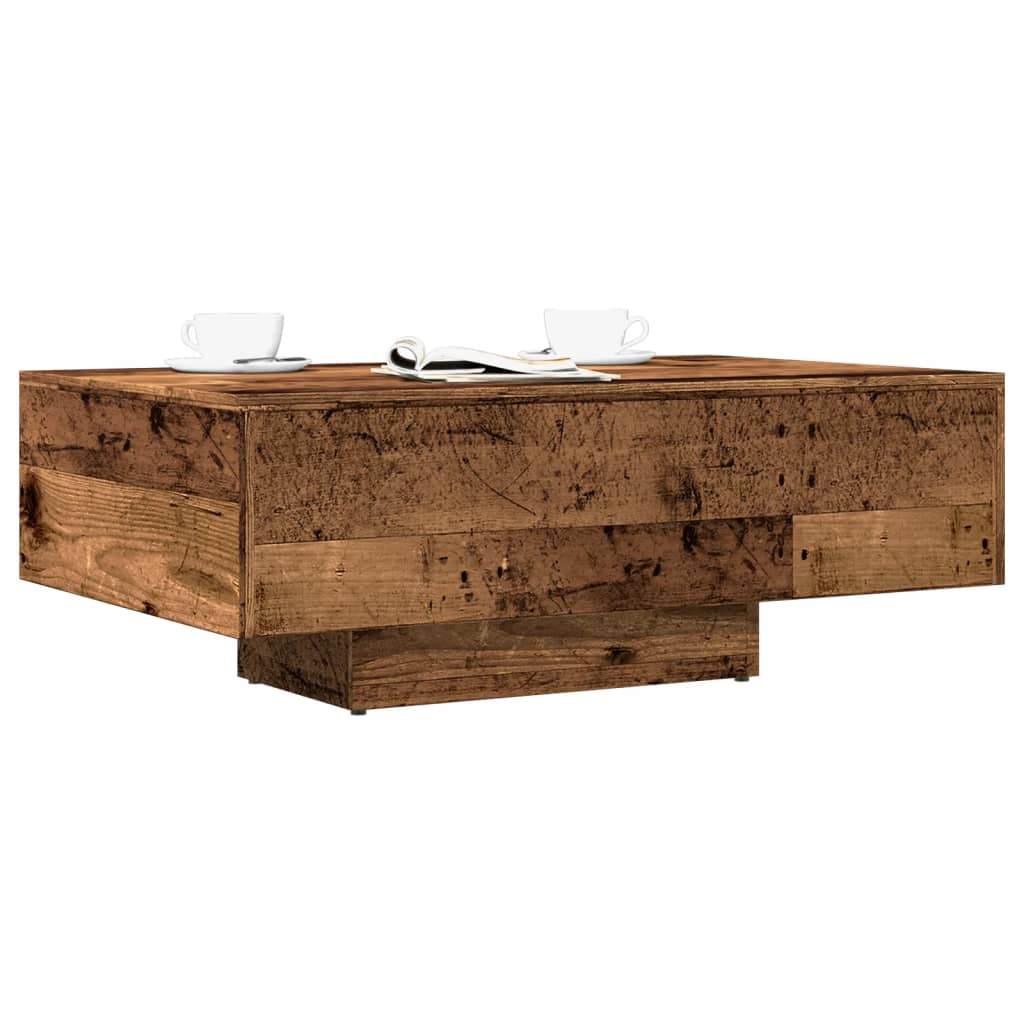 Salongbord gammelt tre 85x55x31 cm konstruert tre