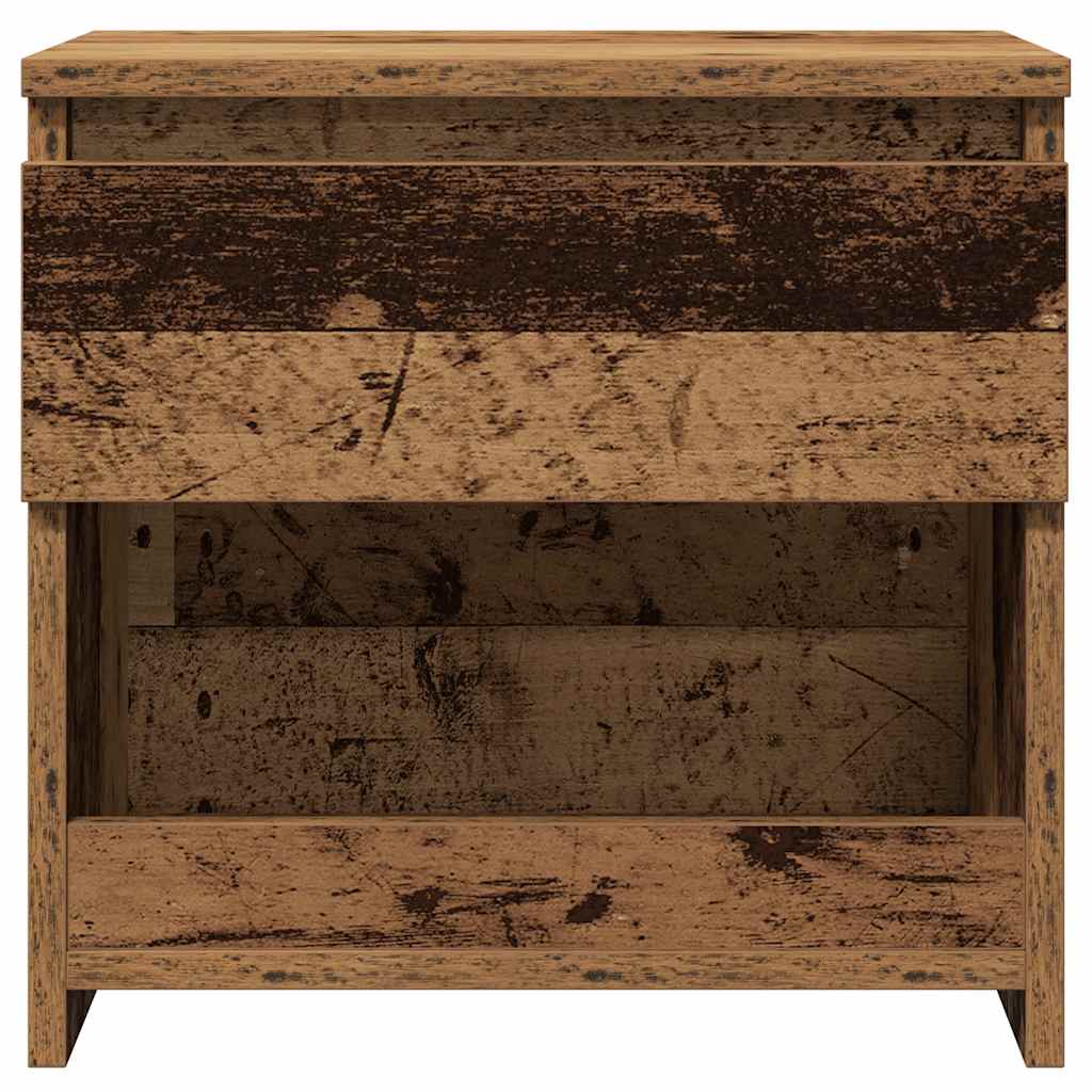 Nattbord gammelt tre 40x30x39 cm konstruert tre