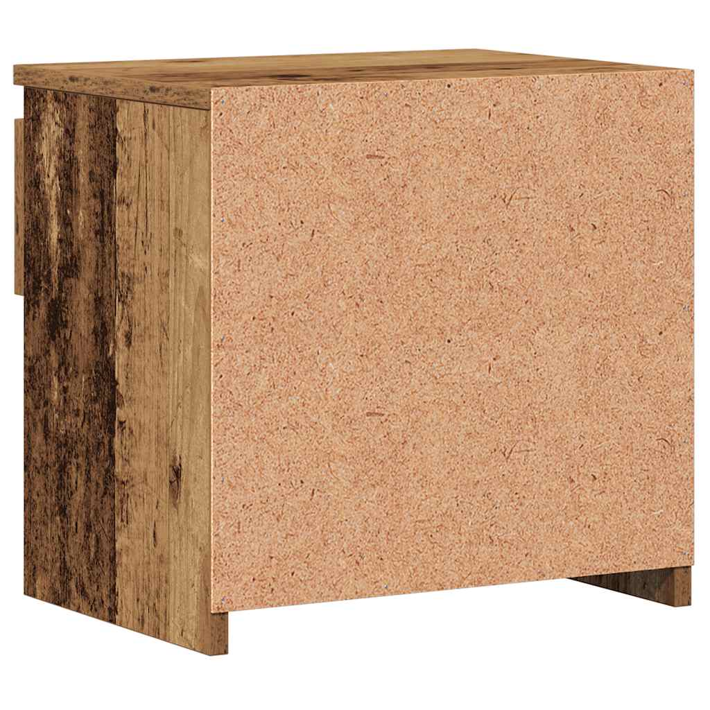 Nattbord 2 stk gammelt tre 40x30x39 cm konstruert tre