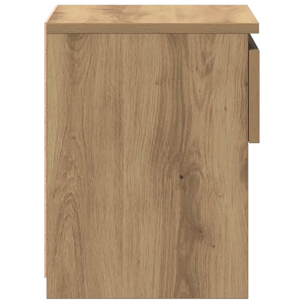 Nattbord 2 stk artisan eik 40x30x39 cm konstruert tre