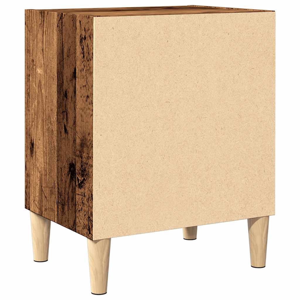 Nattbord gammelt tre 40x30x50 cm konstruert tre