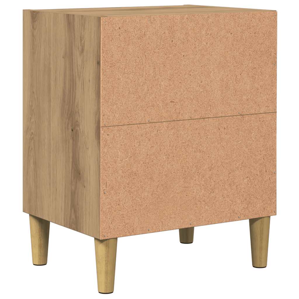 Nattbord 2 stk artisan eik 40x30x50 cm konstruert tre