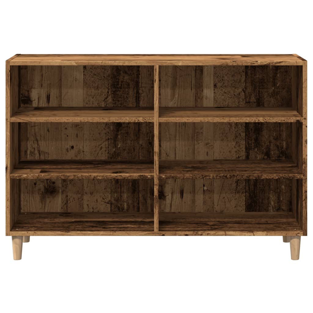 Skjenk gammelt tre 103,5x35x70 cm konstruert tre