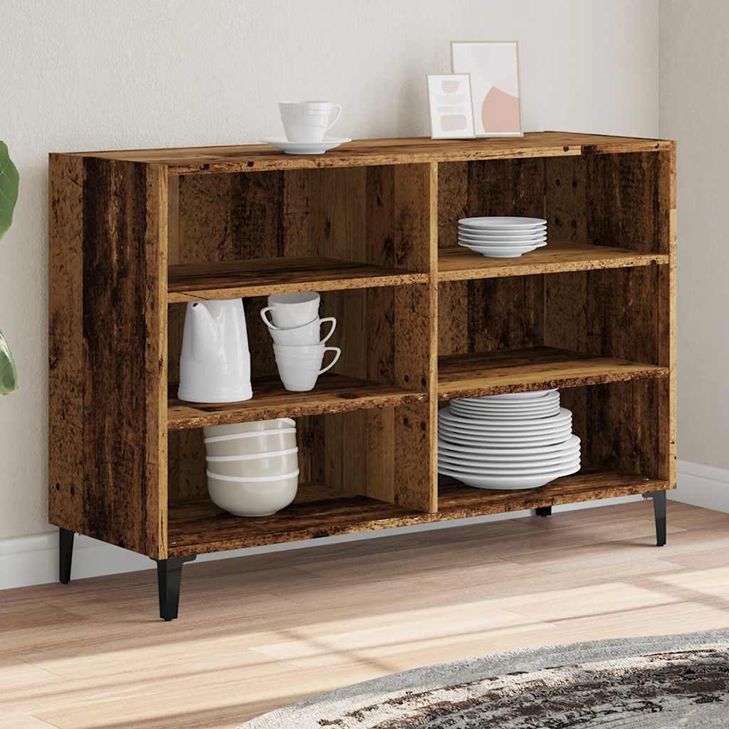 Skjenk gammelt tre 103,5x35x70 cm konstruert tre