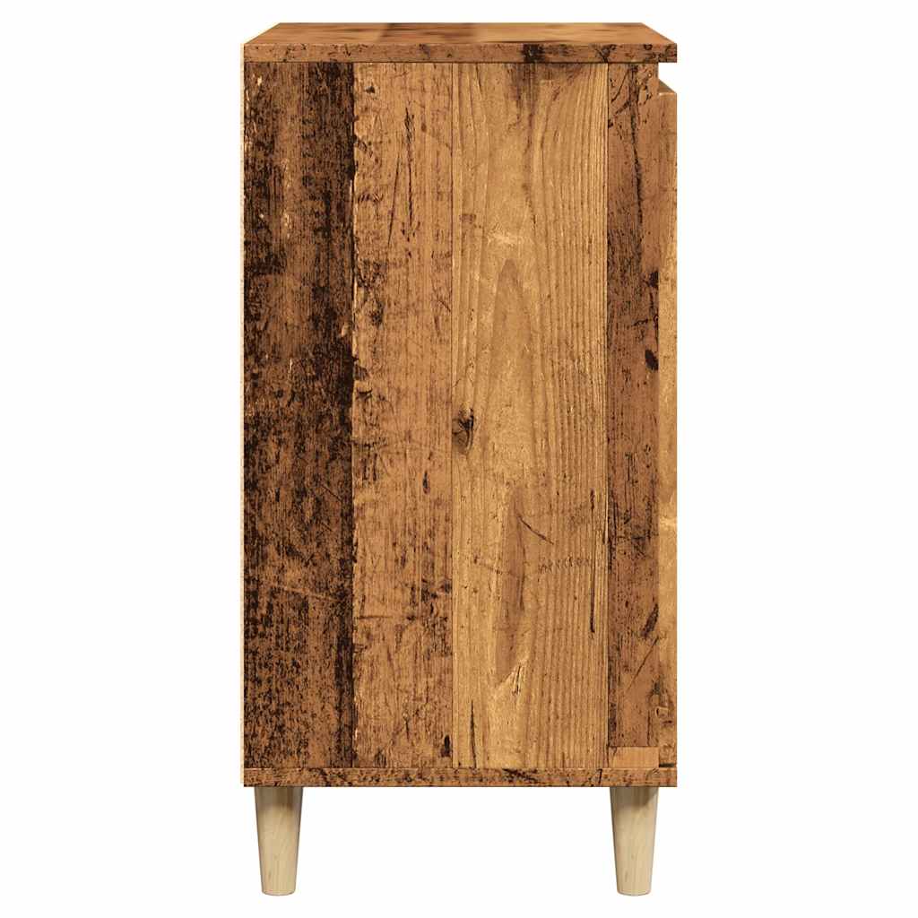 Skjenk gammelt tre 60x35x70 cm konstruert tre