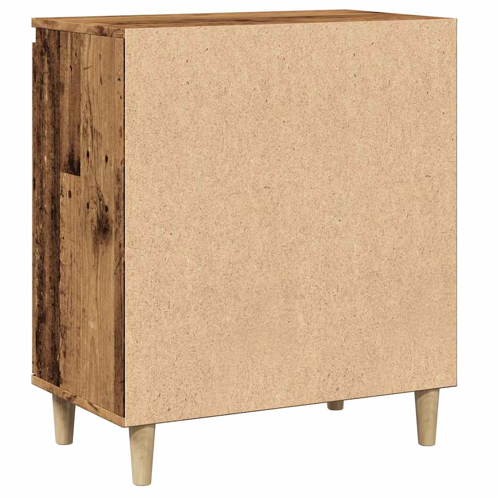 Skjenk gammelt tre 60x35x70 cm konstruert tre