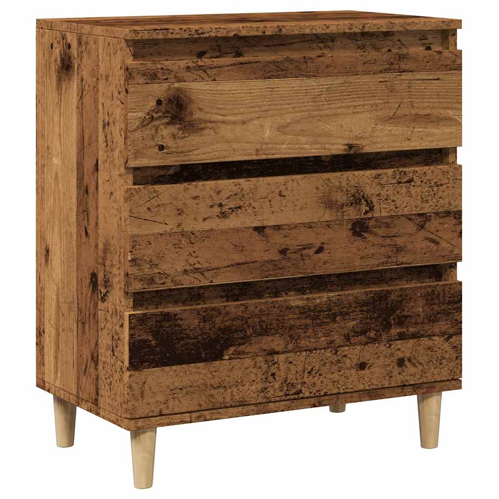 Skjenk gammelt tre 60x35x70 cm konstruert tre