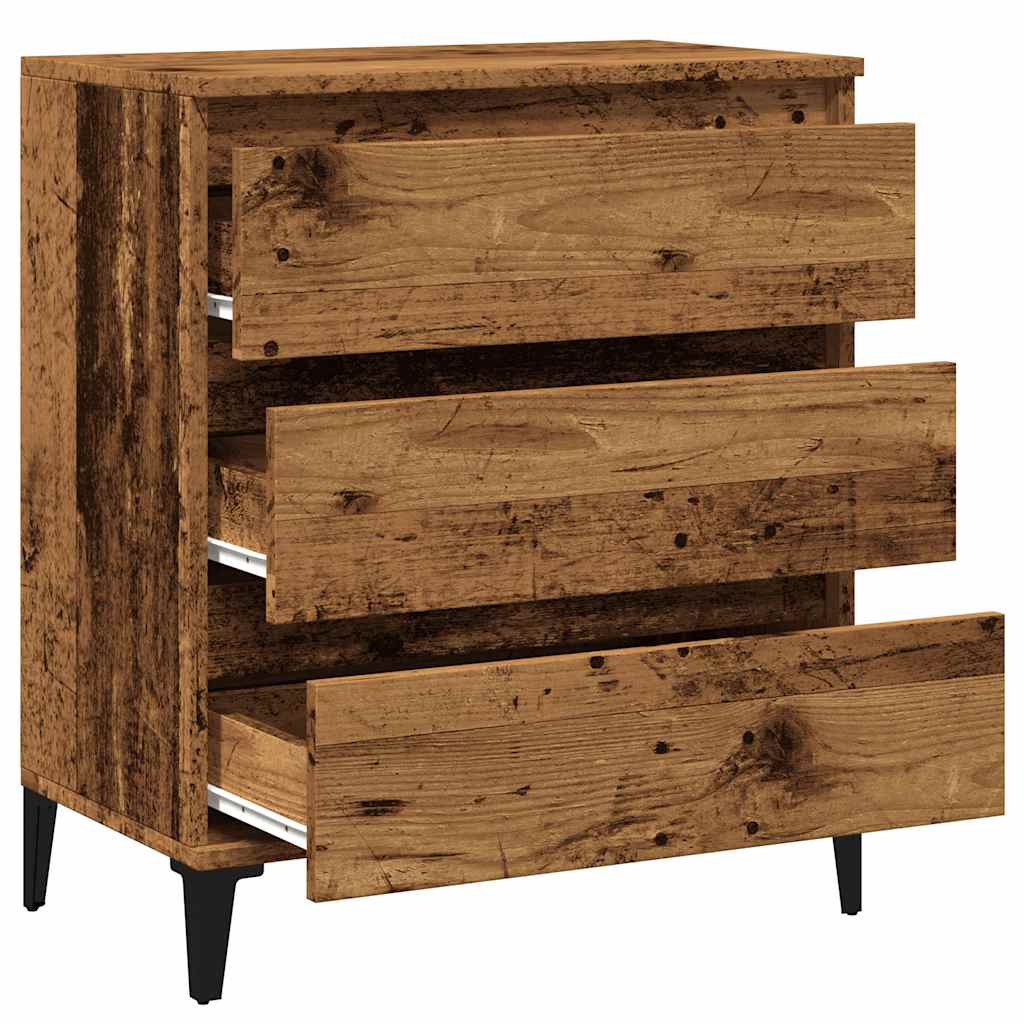 Skjenk gammelt tre 60x35x70 cm konstruert tre