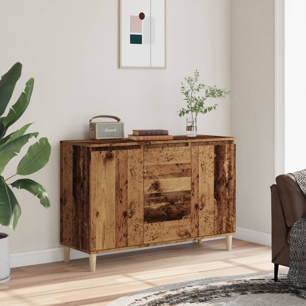 Skjenk gammelt tre 102x35x70 cm konstruert tre
