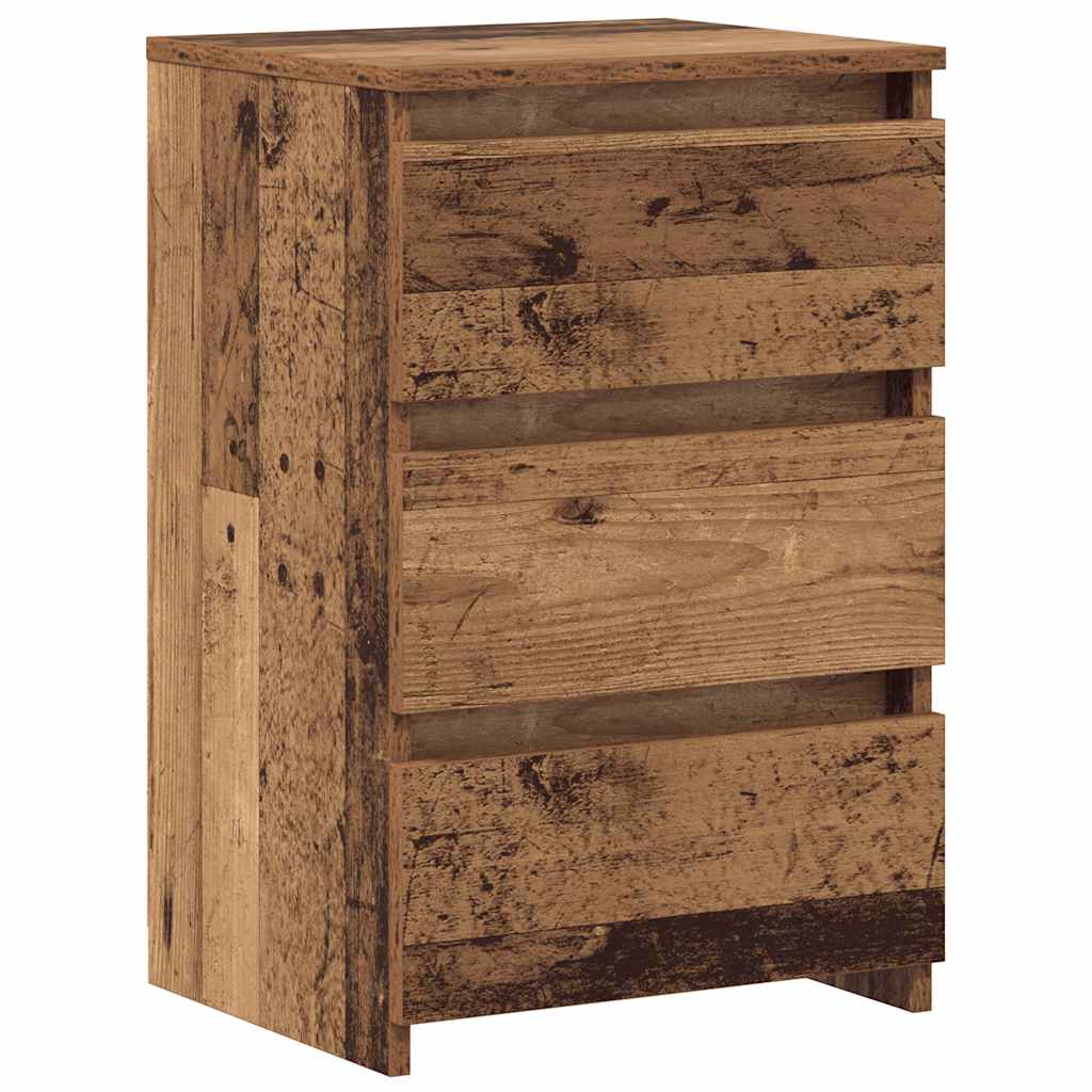 Nattbord 2 stk gammelt tre 40x35x62,5 cm konstruert tre