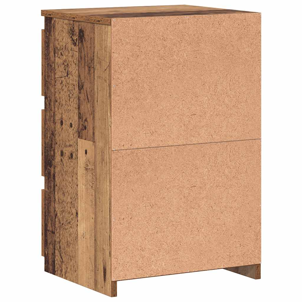 Nattbord 2 stk gammelt tre 40x35x62,5 cm konstruert tre