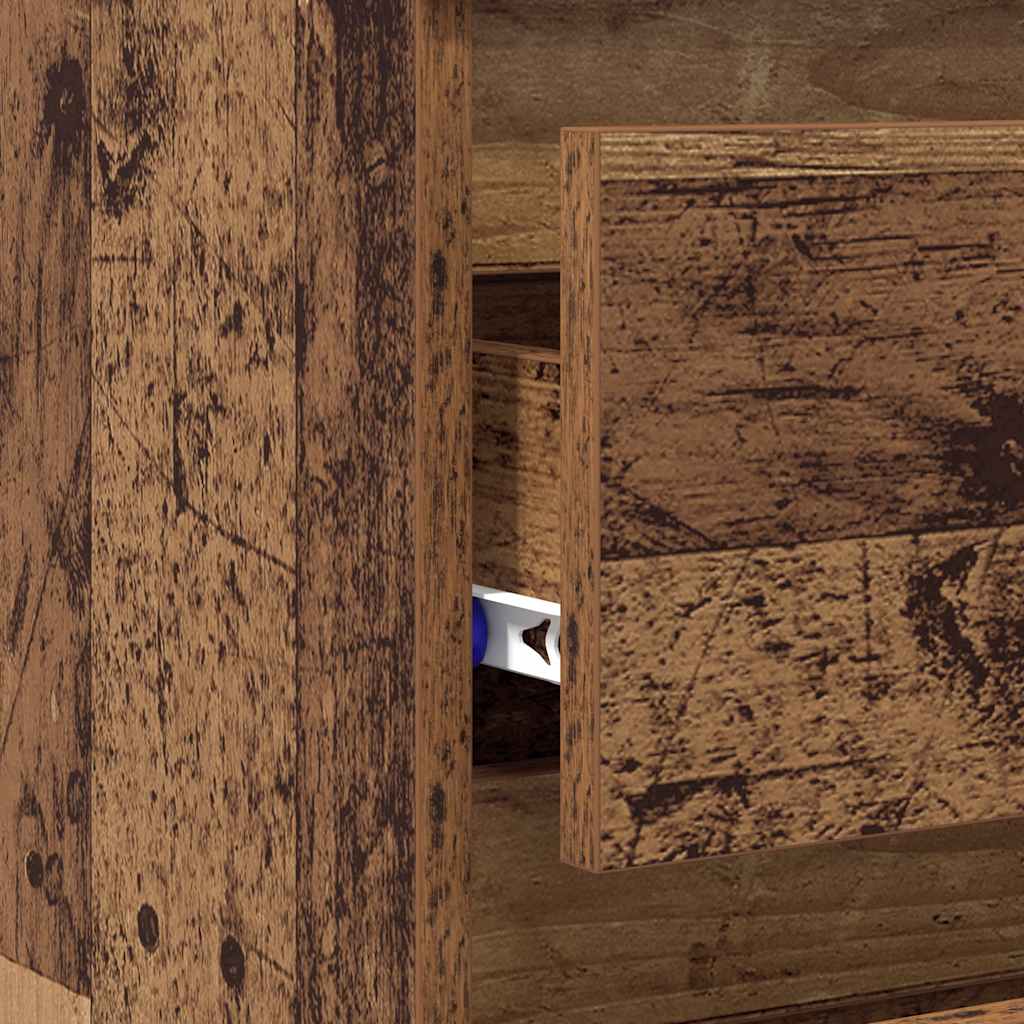 Nattbord 2 stk gammelt tre 40x35x62,5 cm konstruert tre