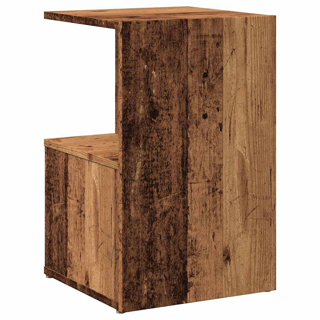 Nattbord gammelt tre 35x35x55 cm konstruert tre