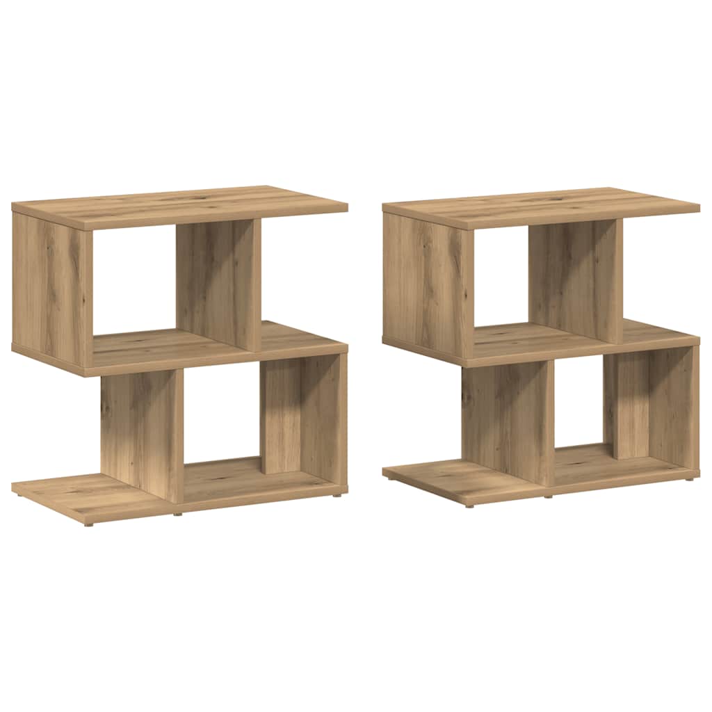 Nattbord 2 stk artisan eik 50x30x51,5 cm konstruert tre