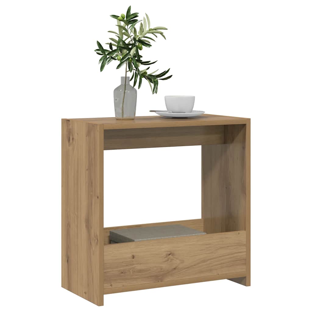 Sidebord artisan eik 50x26x50 cm konstruert tre