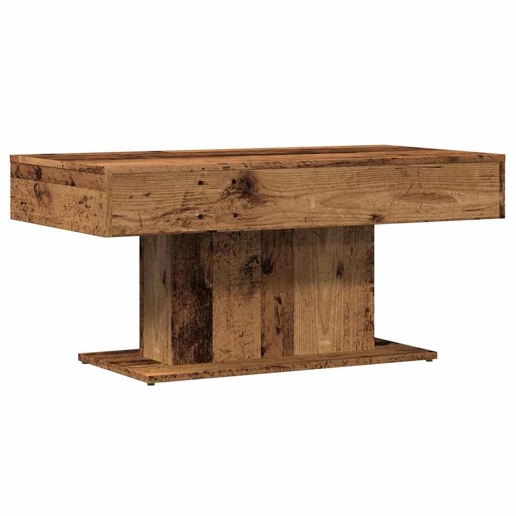 Salongbord gammelt tre 96x50x45 cm konstruert tre
