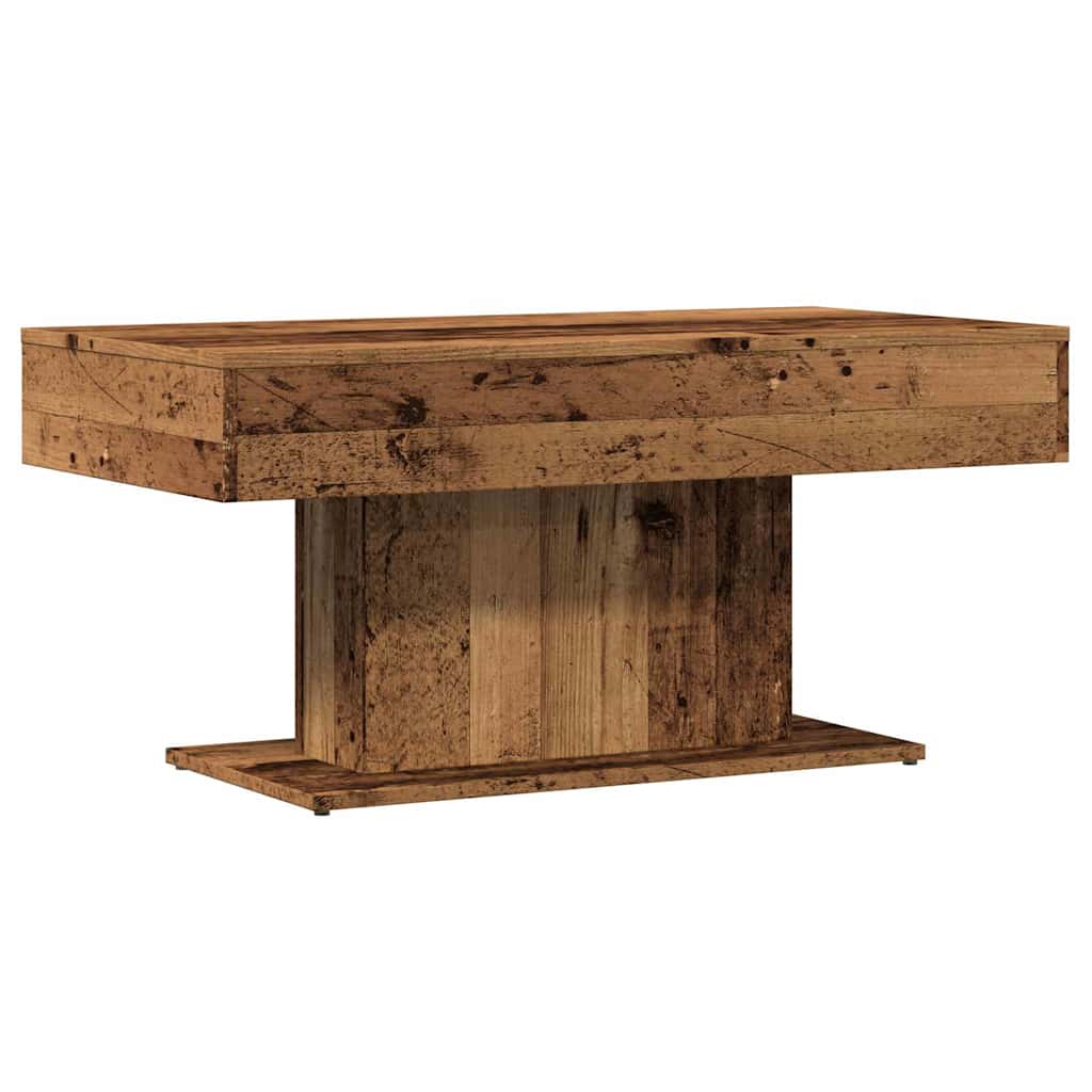 Salongbord gammelt tre 96x50x45 cm konstruert tre