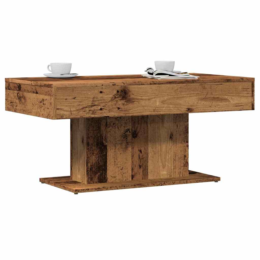 Salongbord gammelt tre 96x50x45 cm konstruert tre