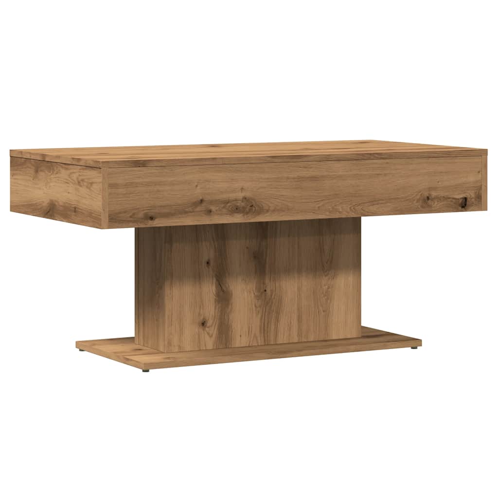 Salongbord artisan eik 96x50x45 cm konstruert tre