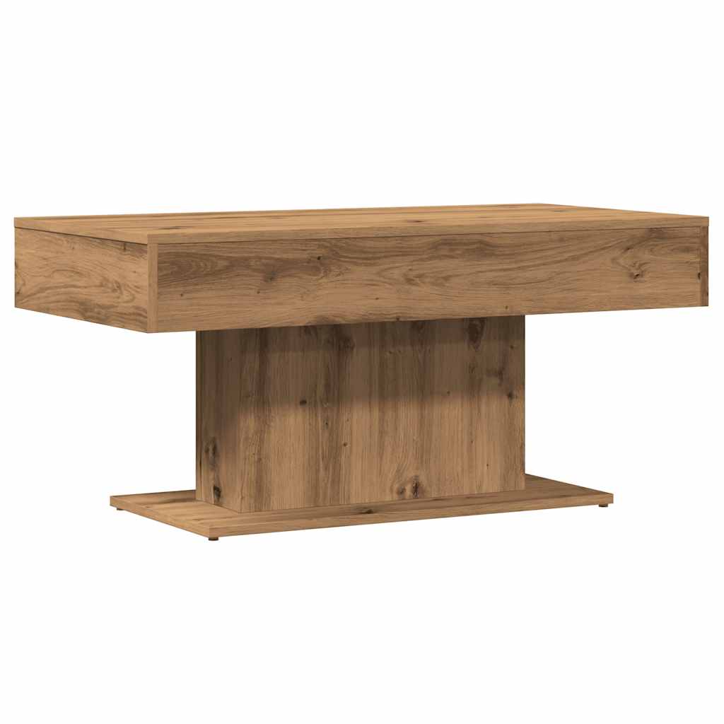 Salongbord artisan eik 96x50x45 cm konstruert tre