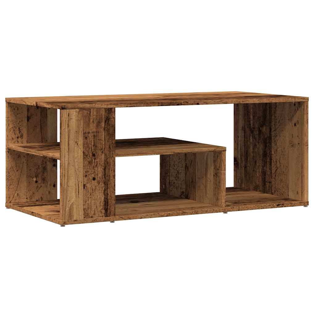 Salongbord gammelt tre 100x50x40 cm konstruert tre