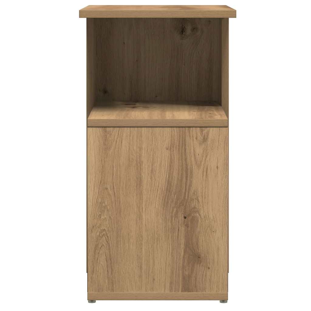 Sidebord artisan eik 36x30x56 cm konstruert tre