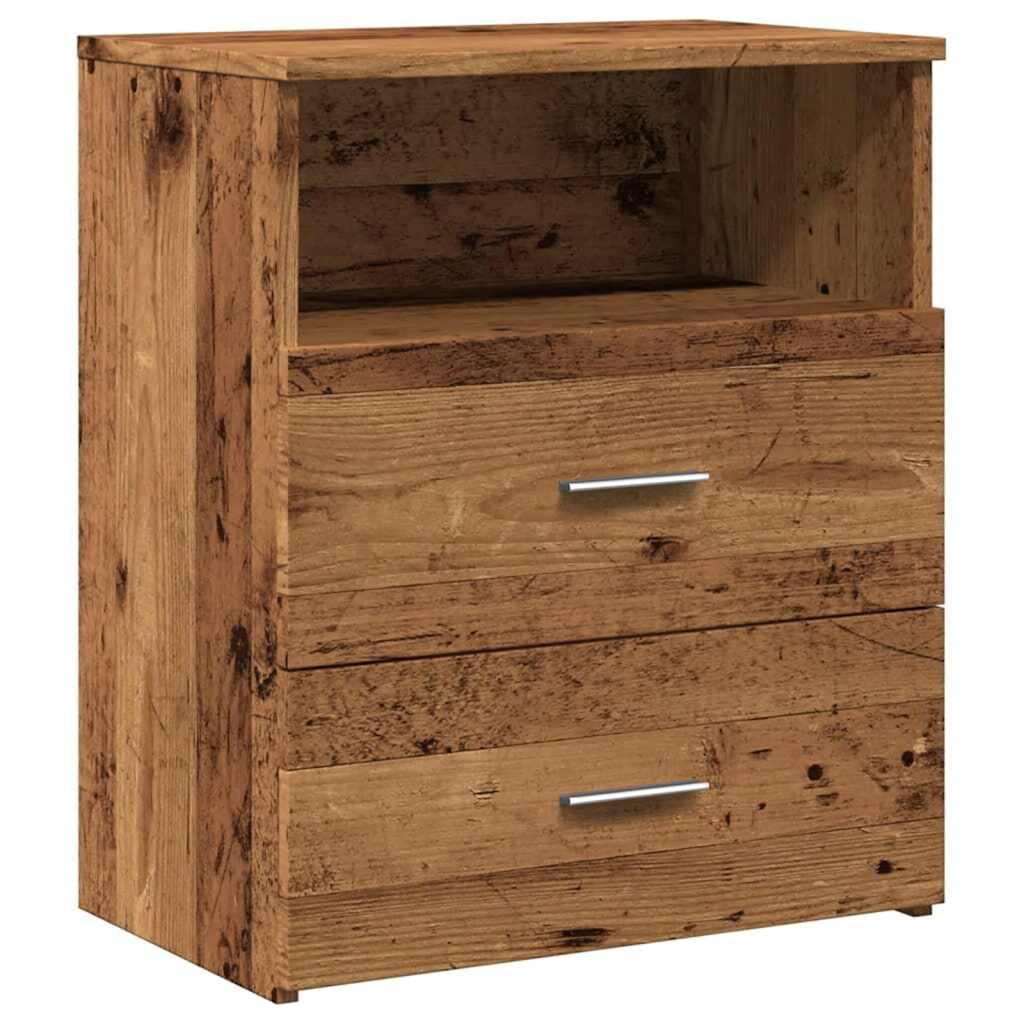 Nattbord gammelt tre 50x32x60 cm konstruert tre