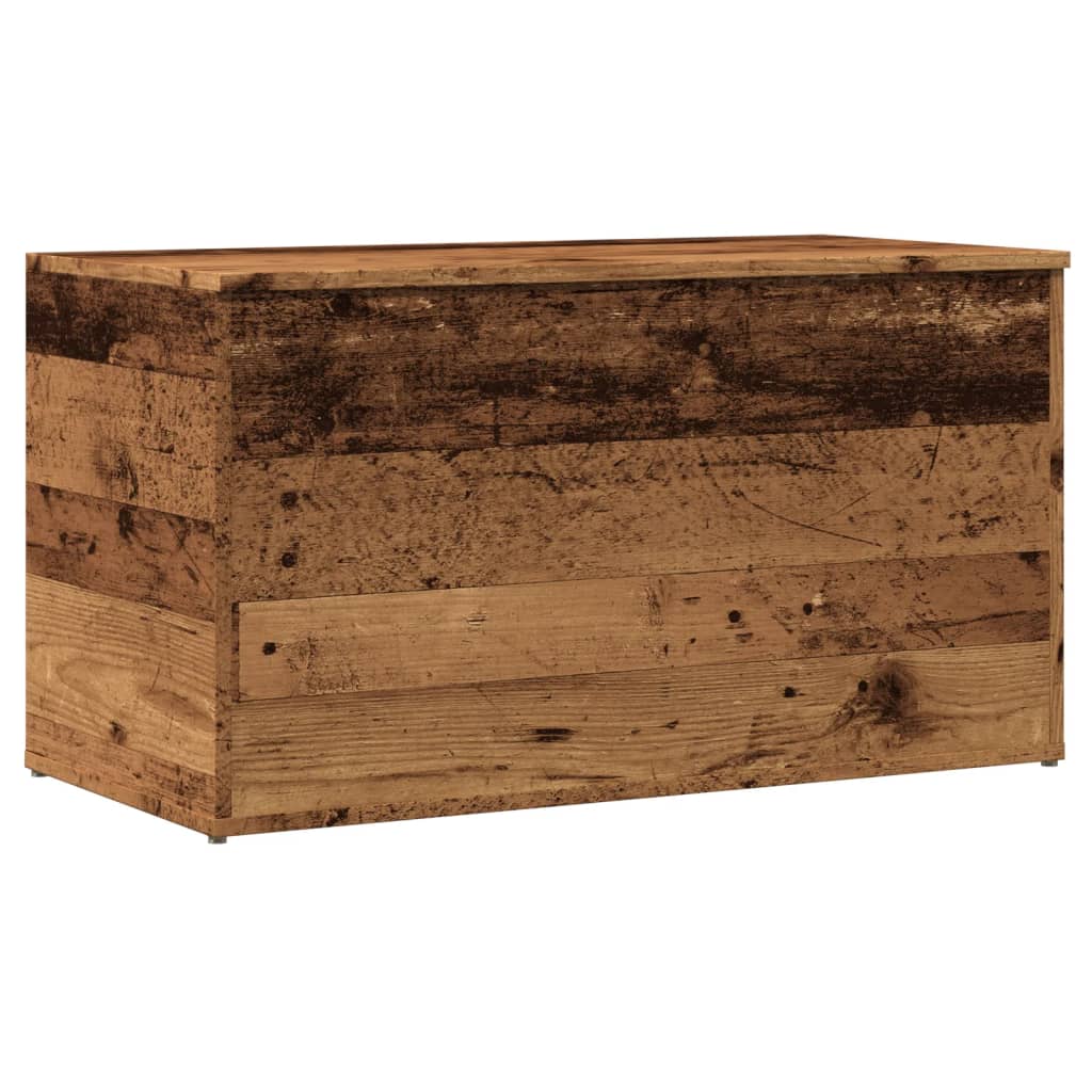 Oppbevaringskiste gammelt tre 84x42x46 cm konstruert tre