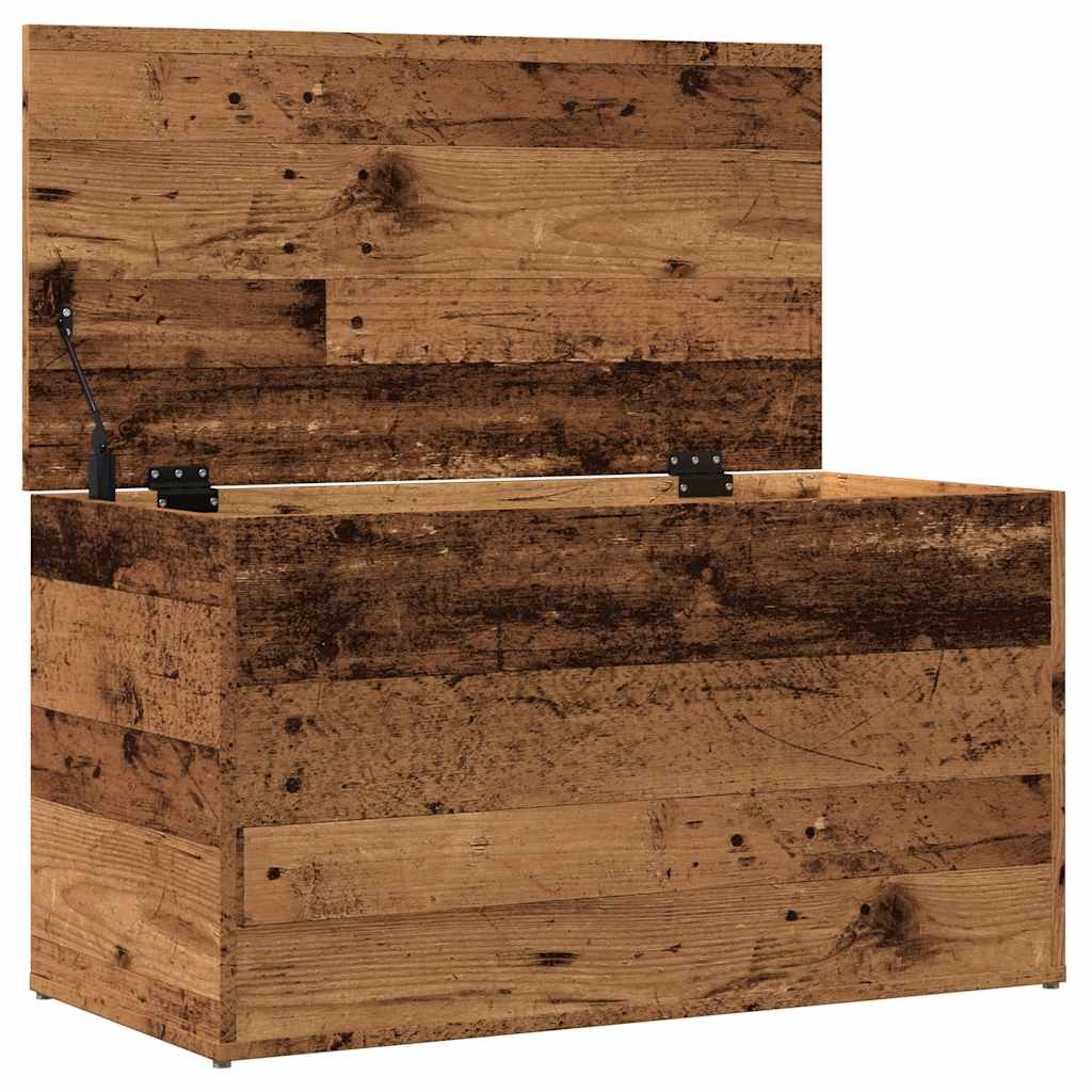 Oppbevaringskiste gammelt tre 84x42x46 cm konstruert tre