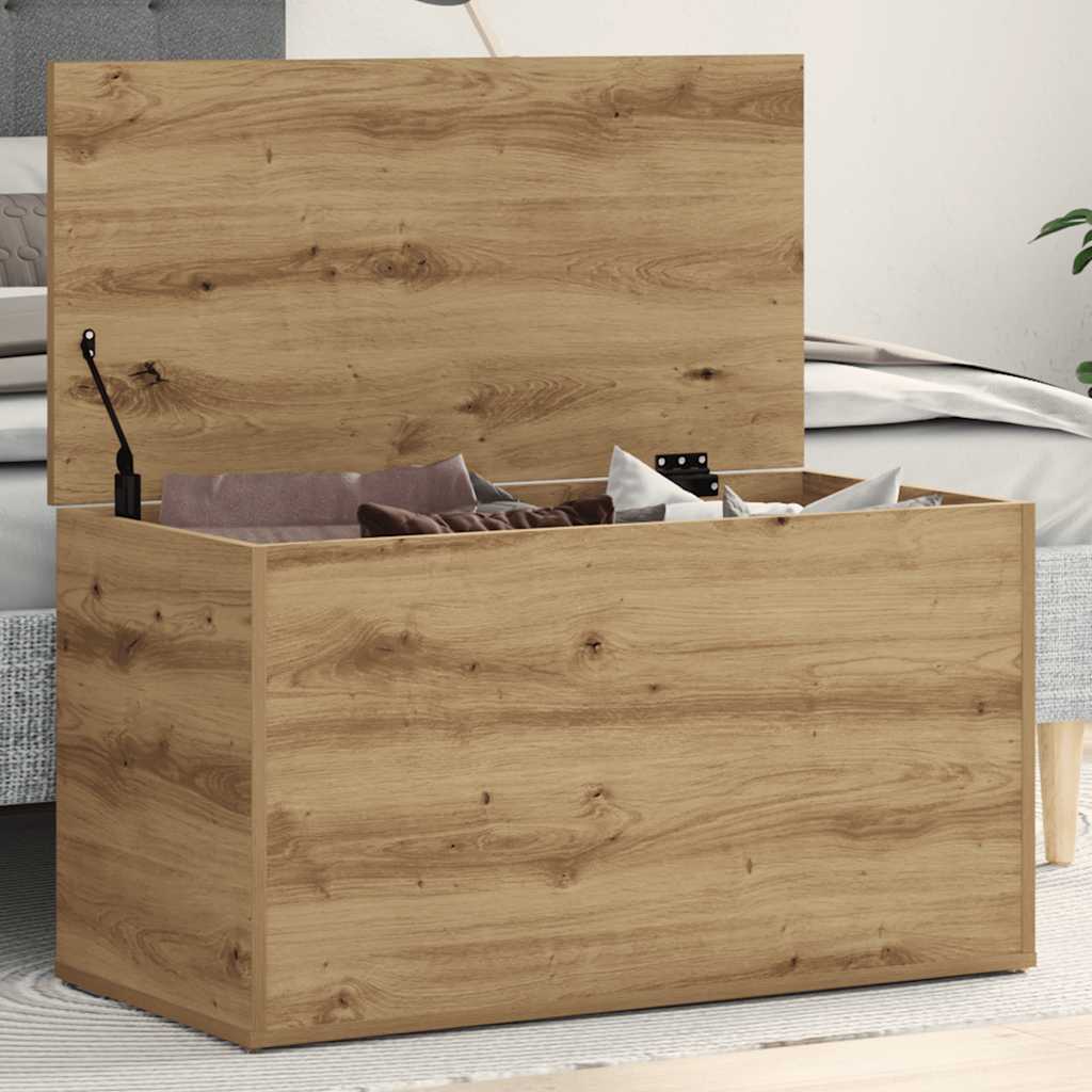 Oppbevaringskiste artisan eik 84x42x46 cm konstruert tre
