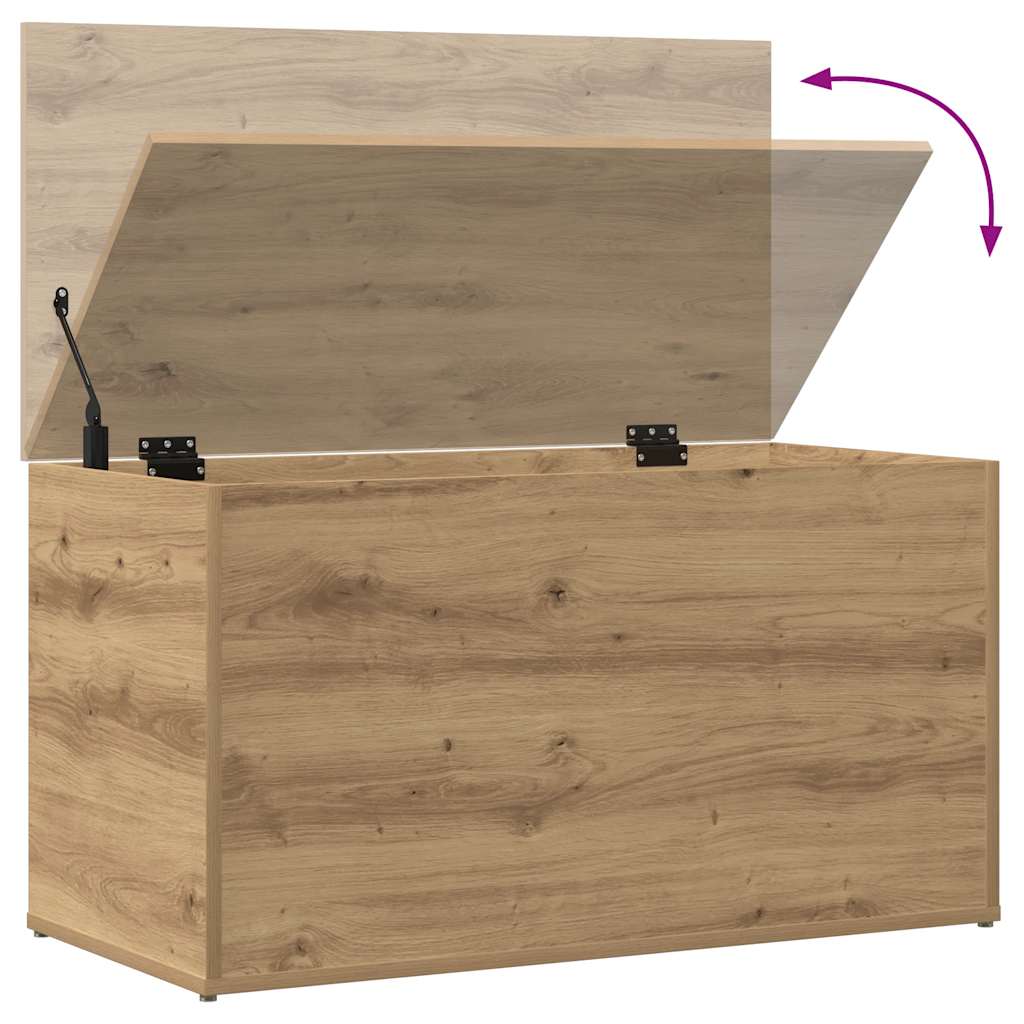 Oppbevaringskiste artisan eik 84x42x46 cm konstruert tre